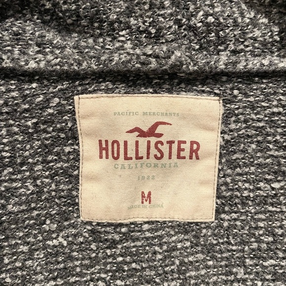 Hollister Mens Heather Gray Cardigan - Medium - Picture 4 of 4